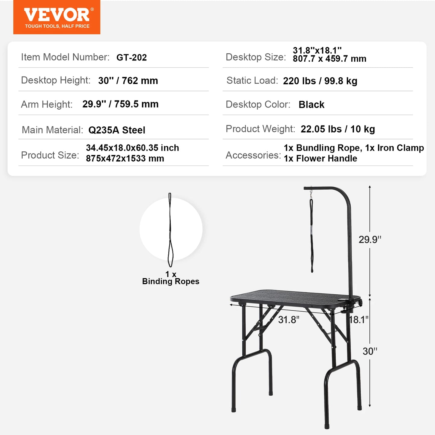 Pet Grooming Table