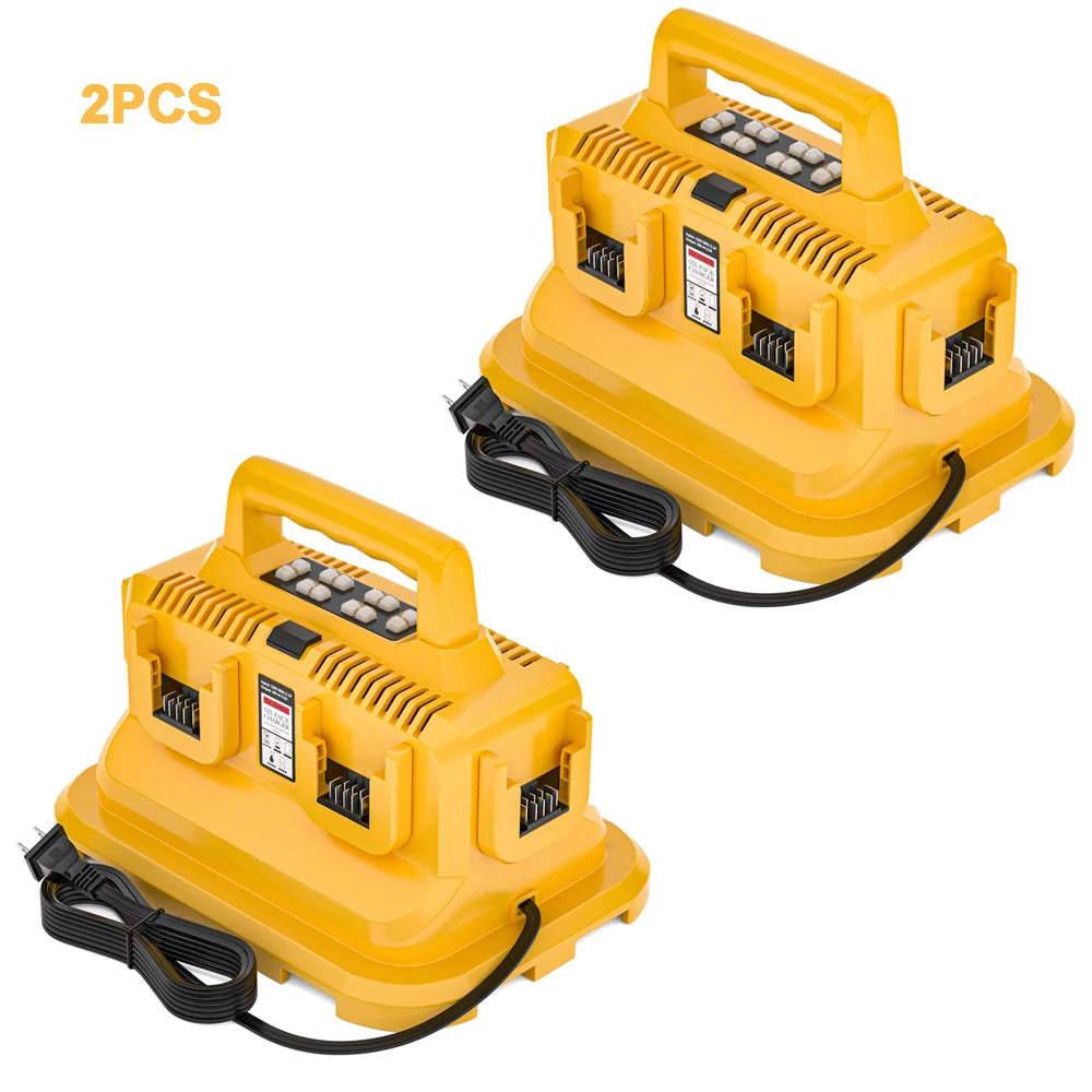 6-Ports for Dewalt Battery Charger, 20V/60Vr,Compatible with DCB200,DCB203,DCB204