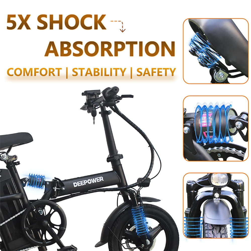 14 inch Electric Bike Folding ,Turn Signal Lights