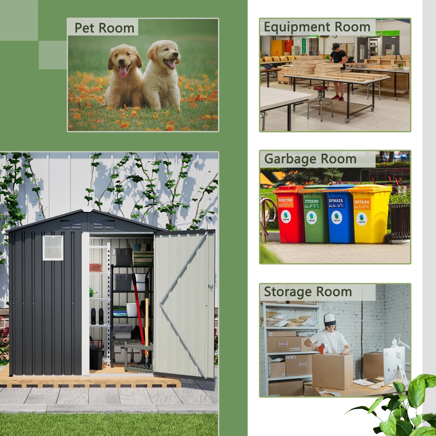 6FT x 4FT Outdoor Garden Shed