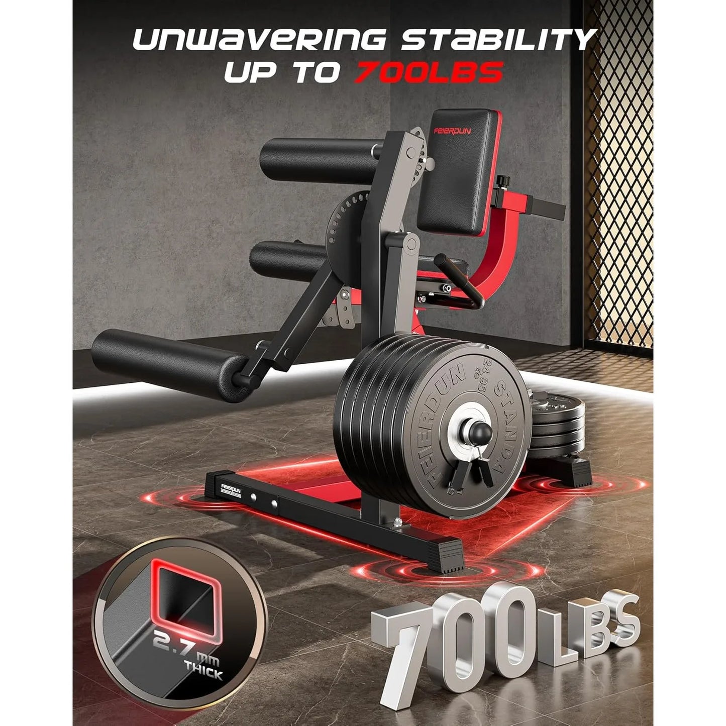 Adjustable Leg Extension Curl Machine