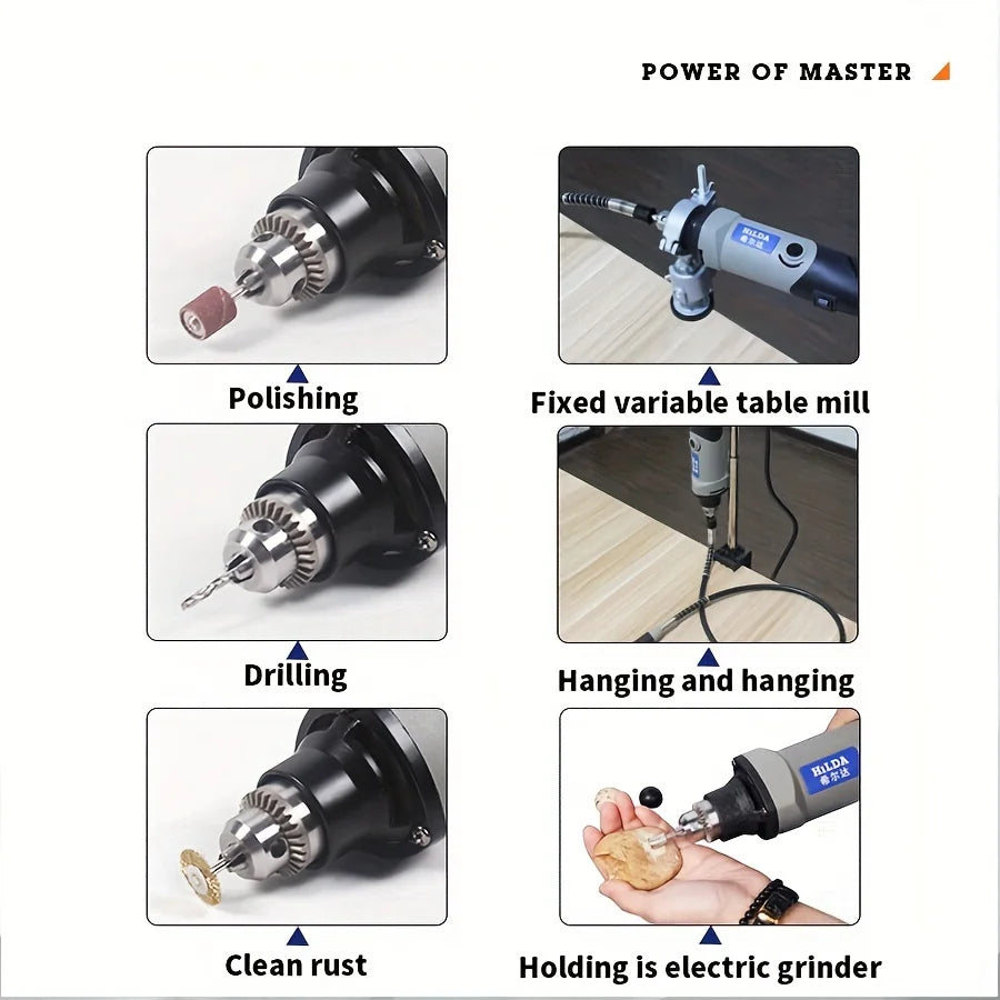 Variable Speed Rotary Tool & Accessories Kit