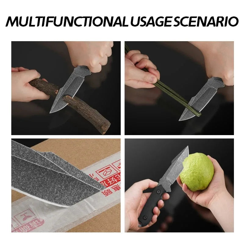9 Inch Military Tactical Knife With Scabbard
