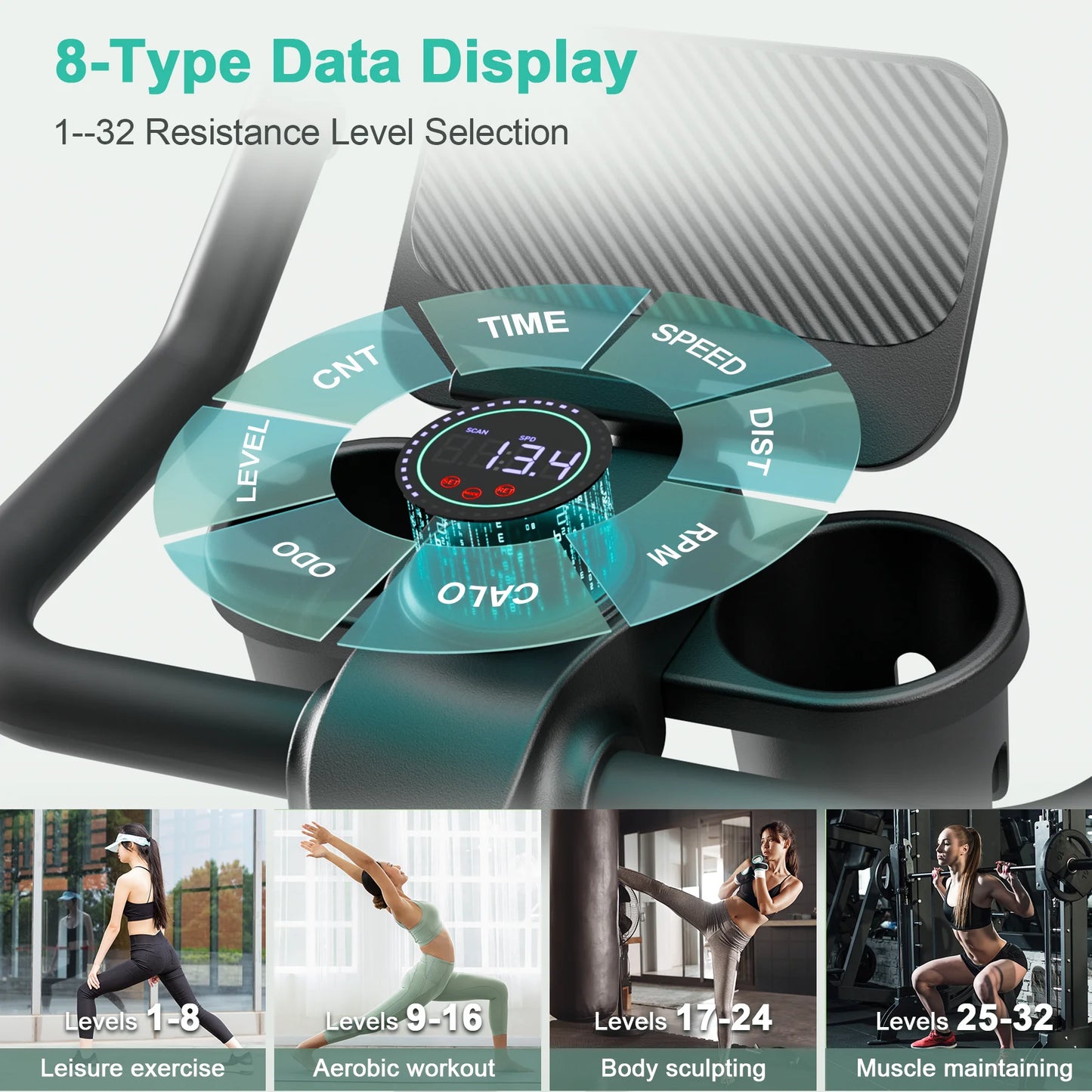 Exercise Bike, 32-Level