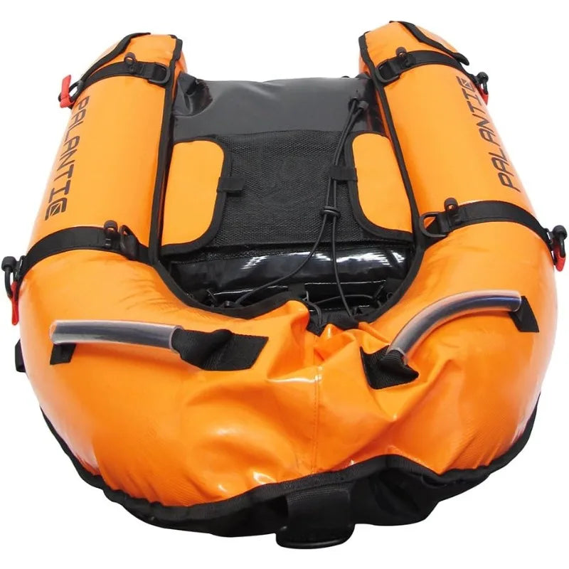 Float Boat with Dive Flag & Air Pump, Orange