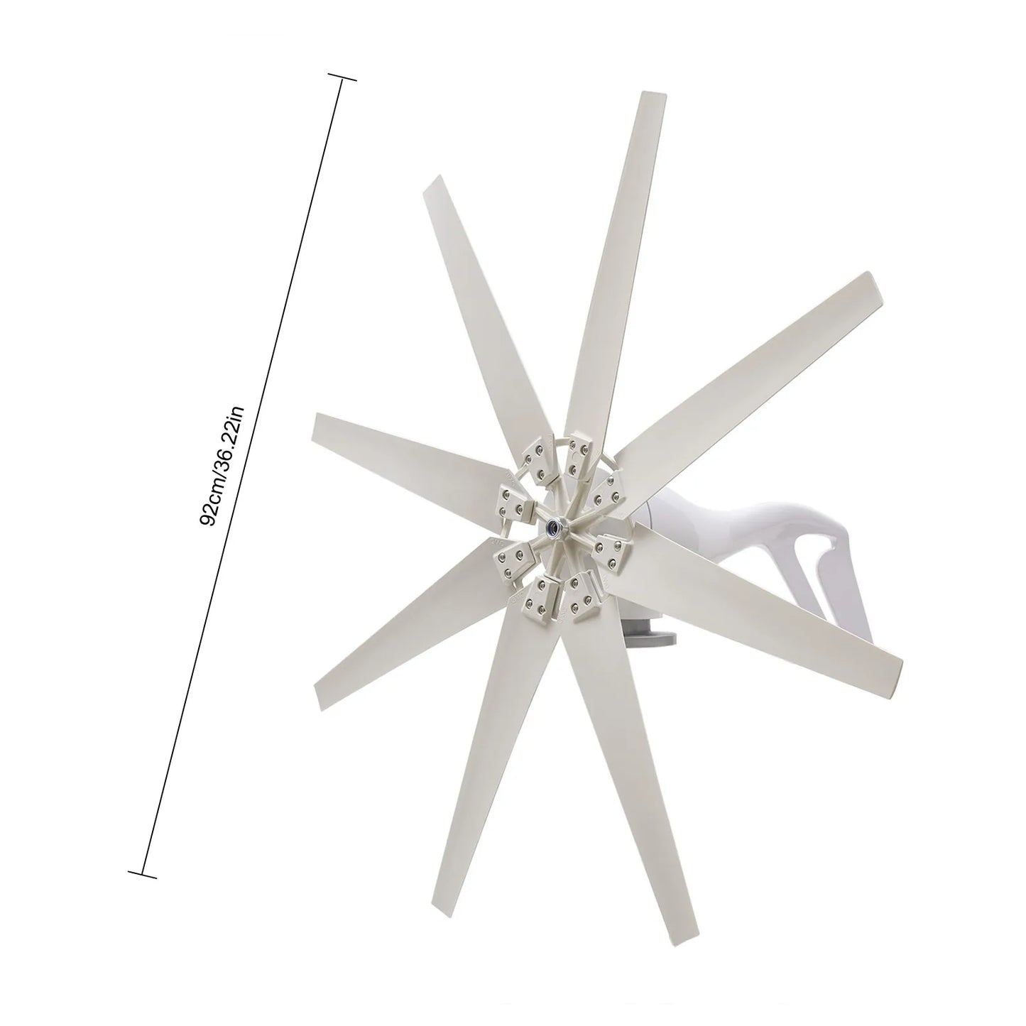 600W 8 Blades Wind Turbine Generator Kit