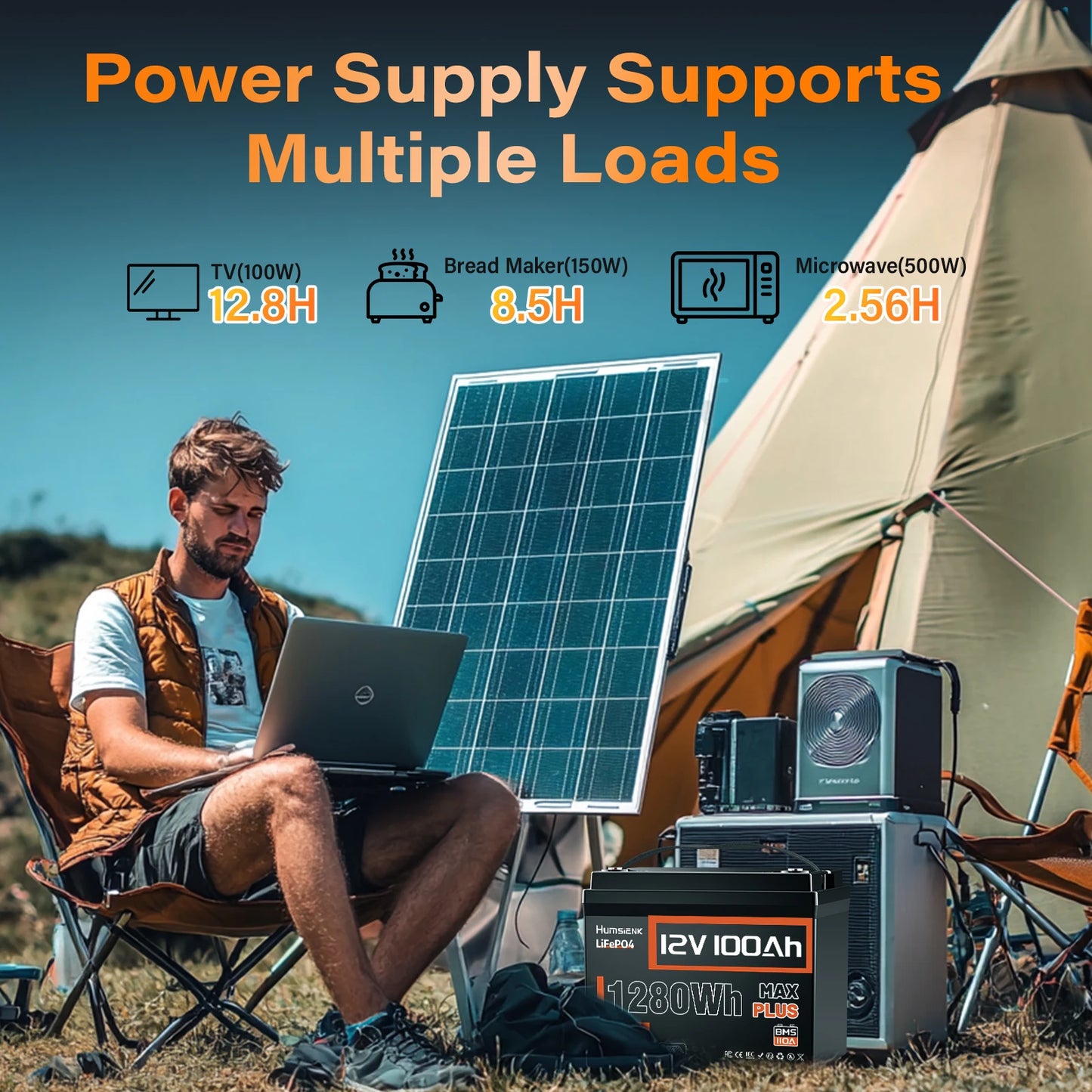 LiFePO4 Lithium Battery Packs 12V 100AH
