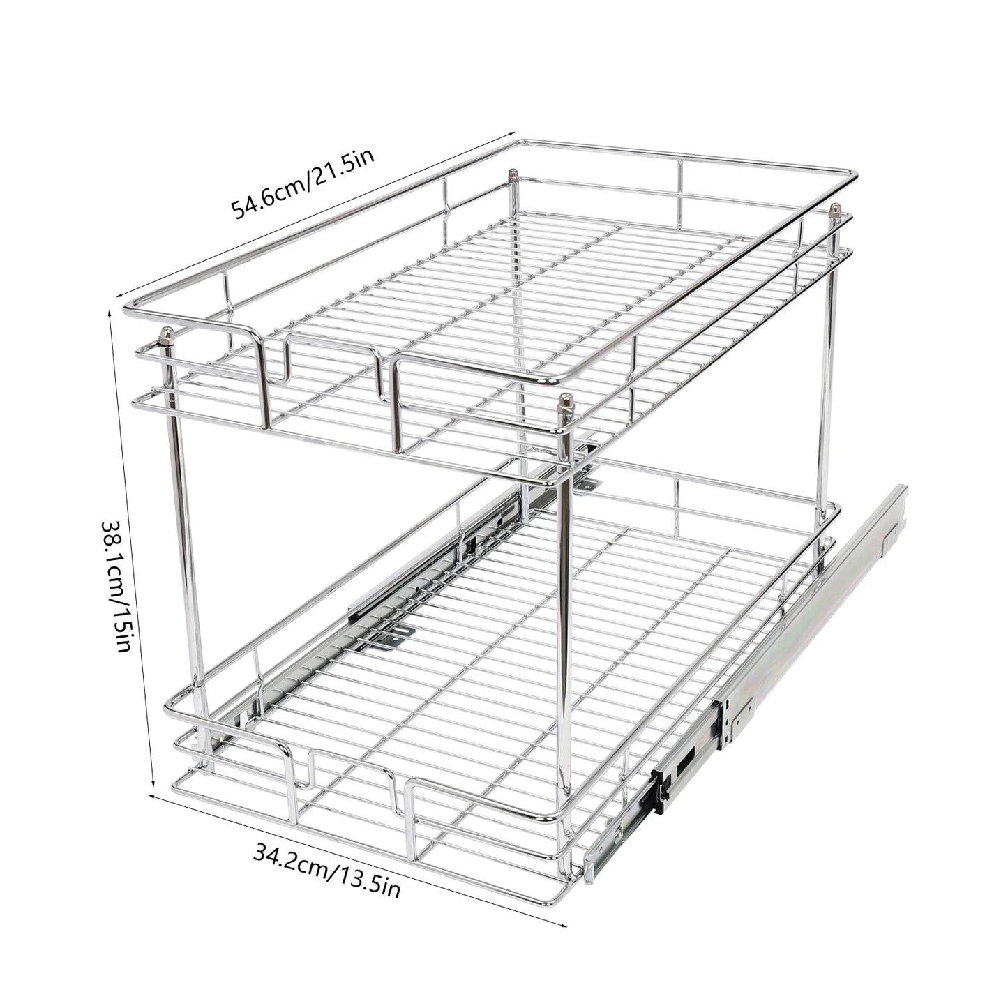 13.5"W*21.5"D Pull-out Storage Rack