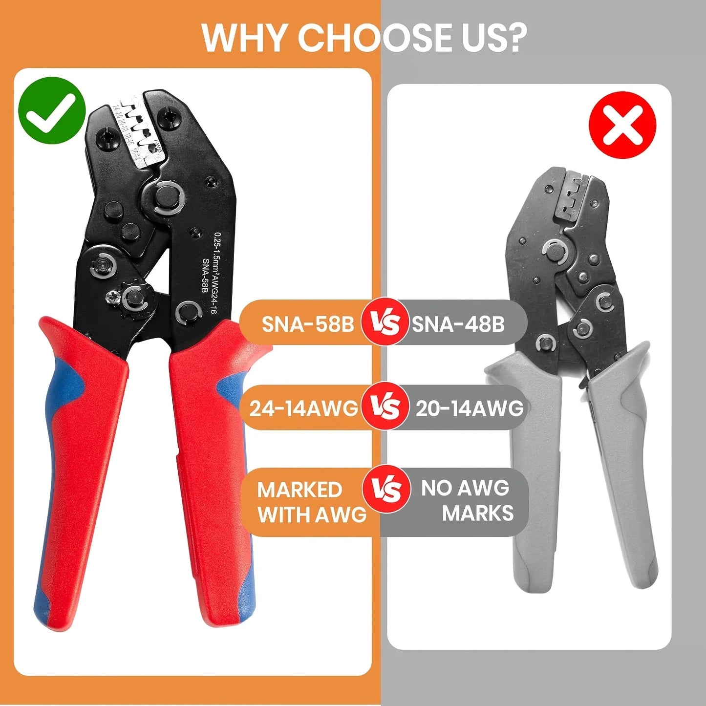 Electrical Crimping Tool, 20-14 AWG