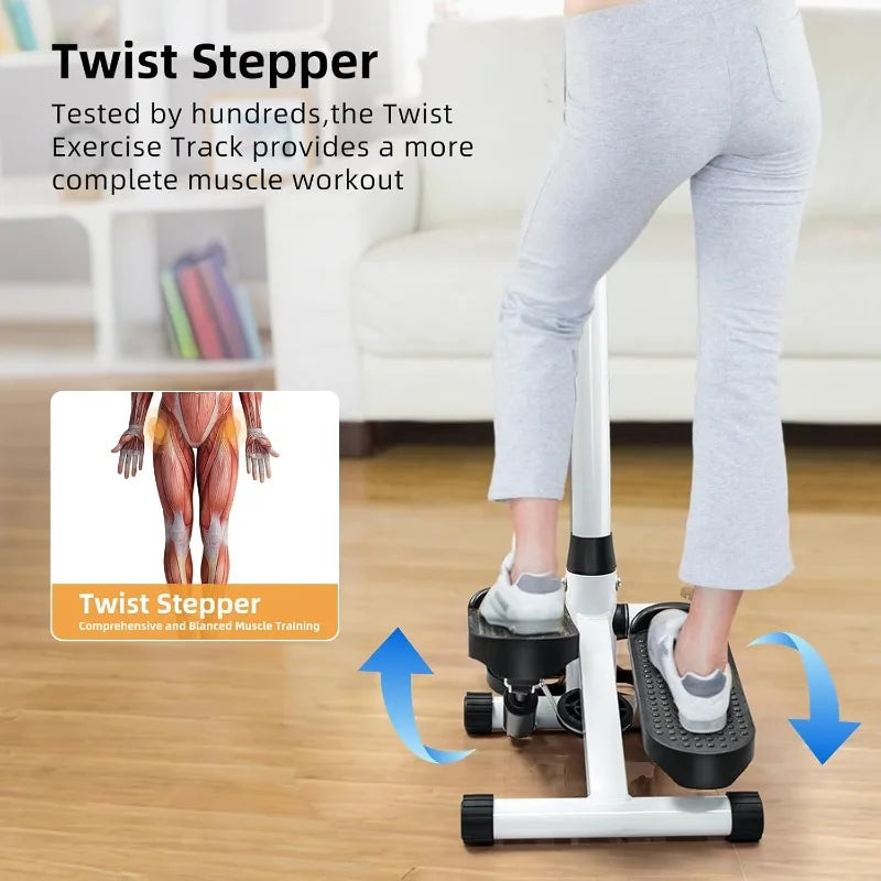 Stepper Machine with Resistance Bands