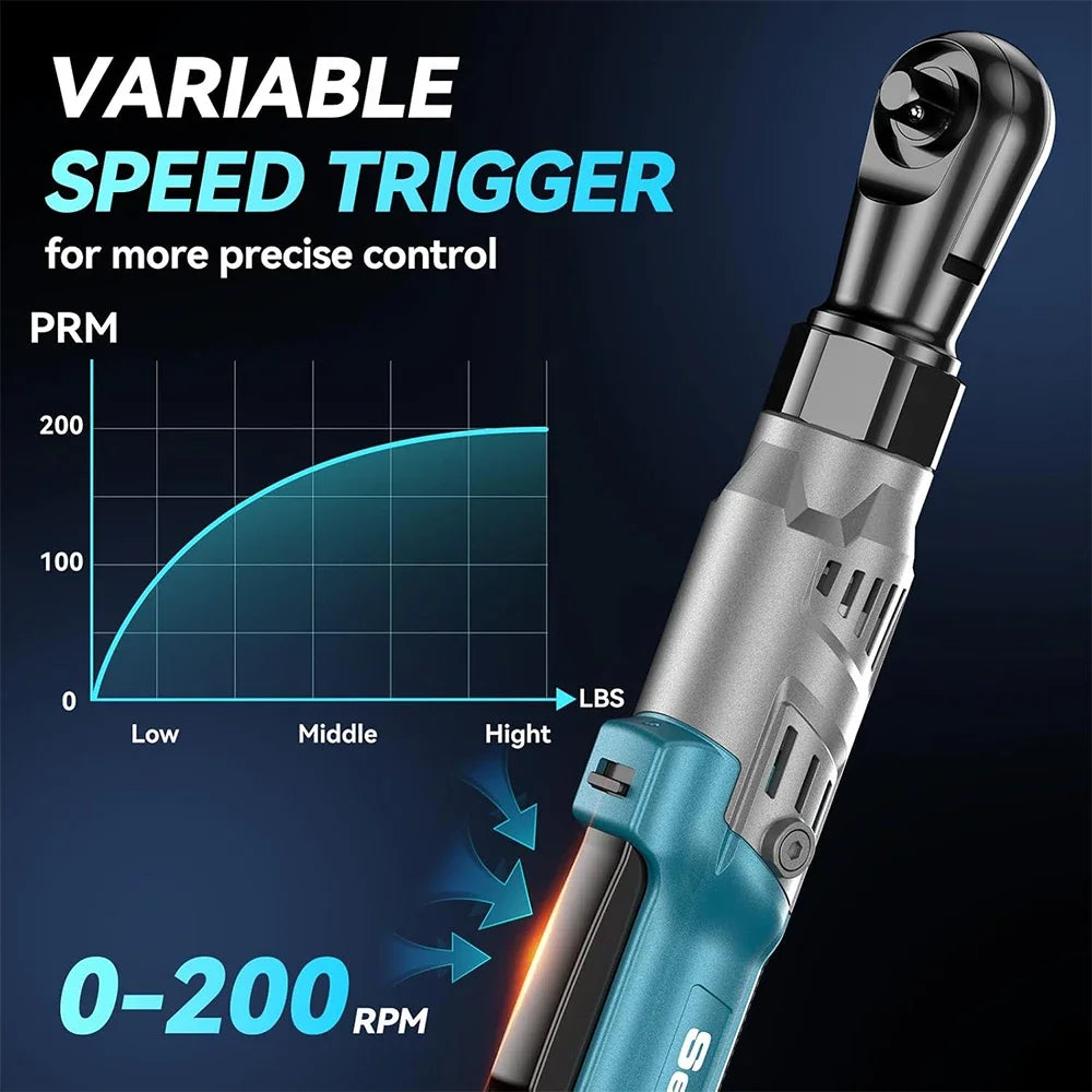 3/8" Cordless Ratchet Wrench with 21V li-battery