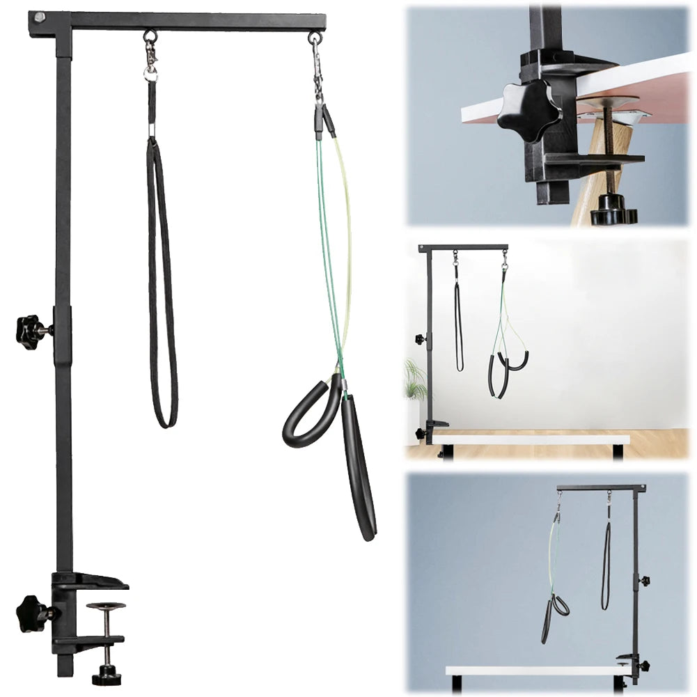 Pet Foldable Grooming Bracket with Restraint Rope