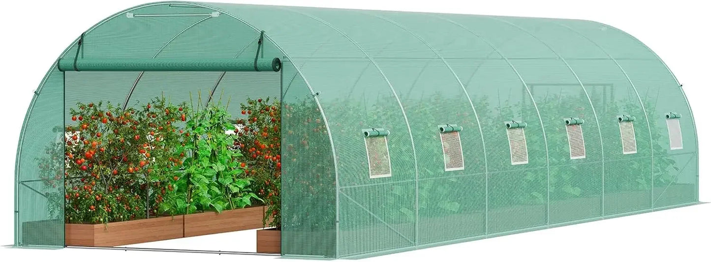 Walk-in Tunnel Greenhouse, 29.2x9.7x6.5 ft