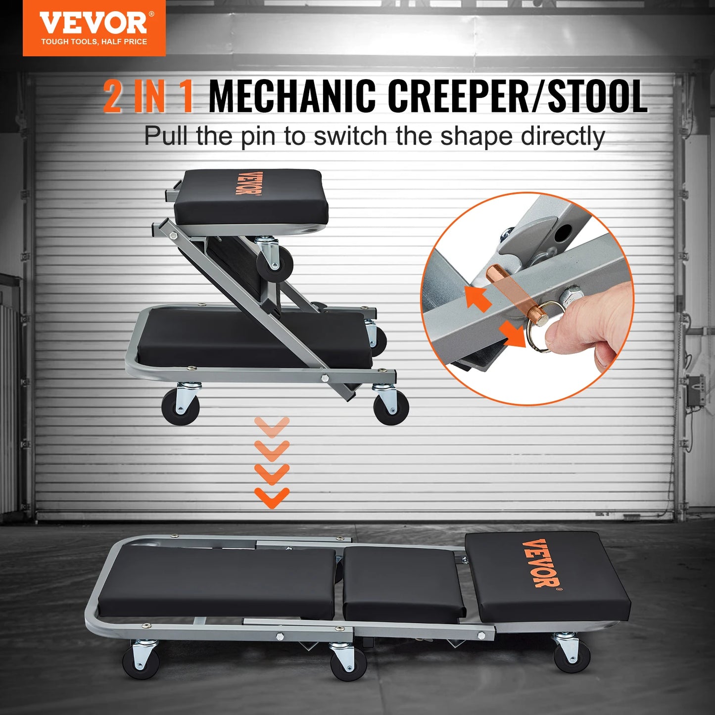 36" Z-Creeper Seat, foldable