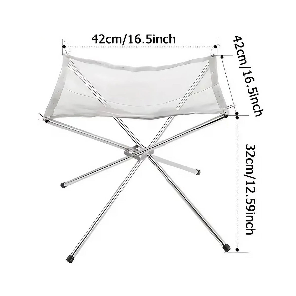 Steel Mesh Wood Burning Bonfire Rack