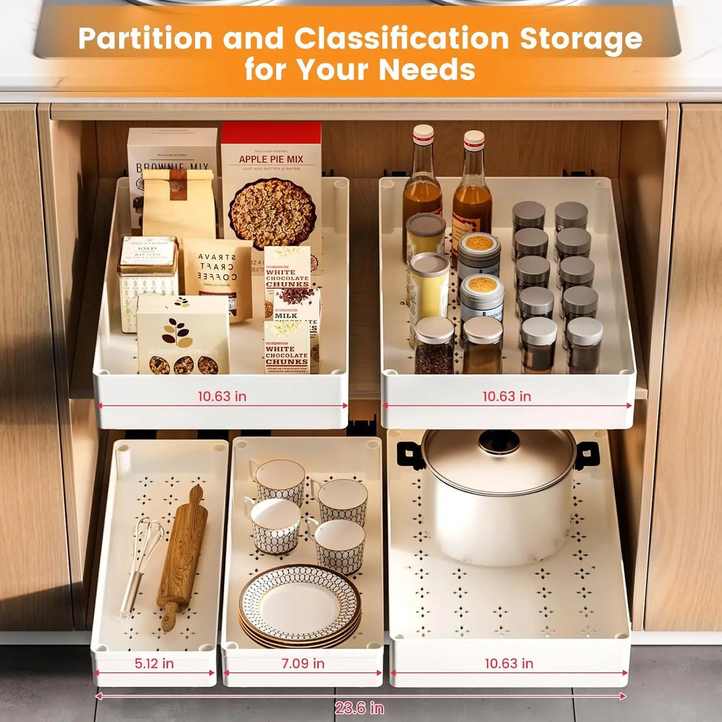 3pcs/set Kitchen Storage