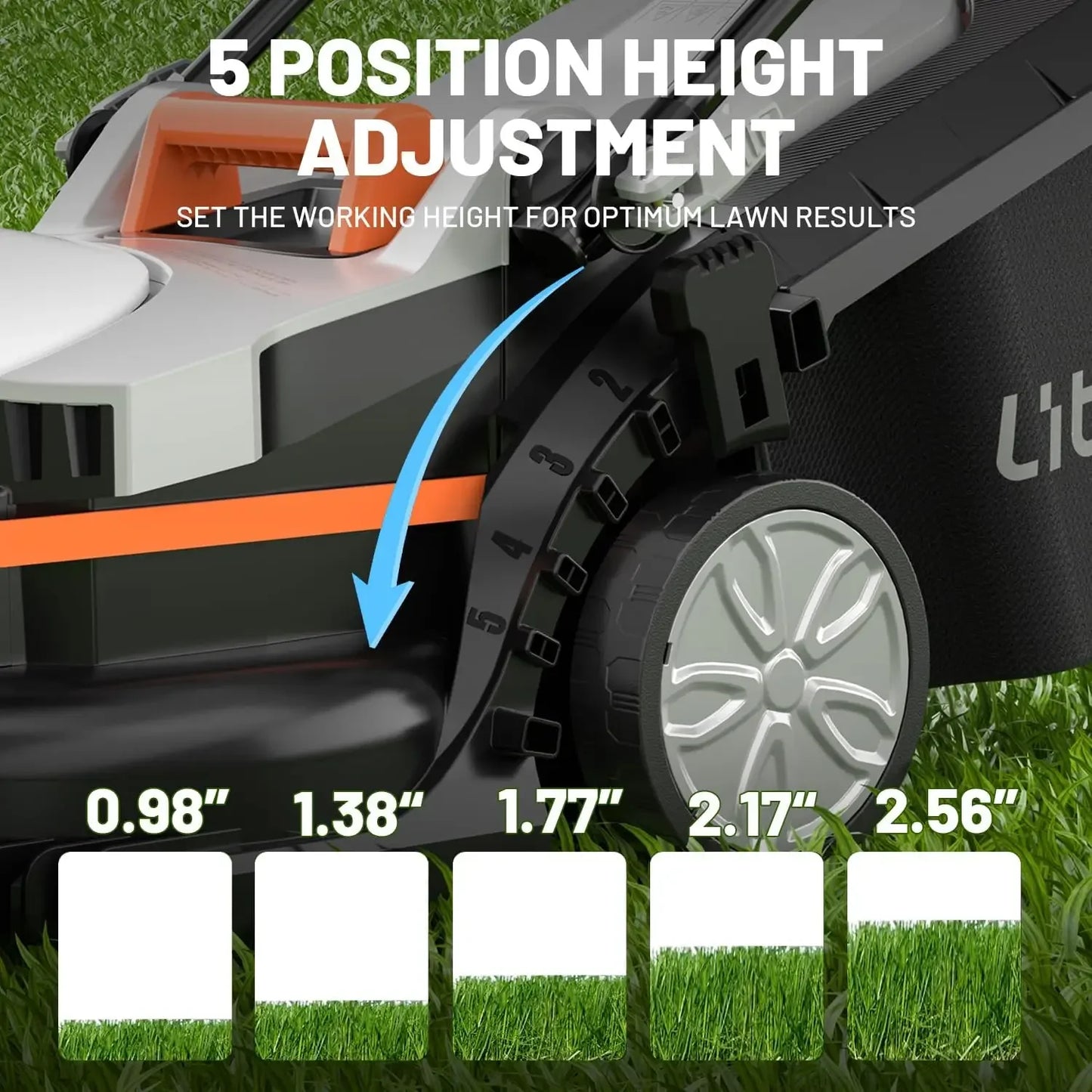 Cordless Lawn Mower 13 Inch 20V
