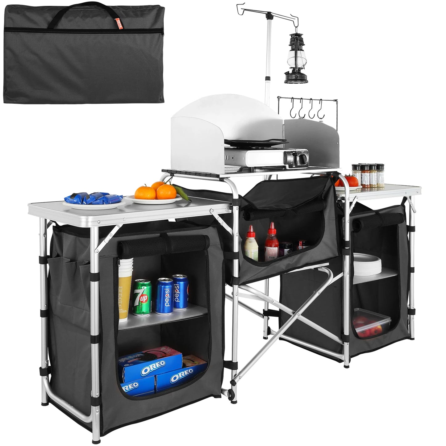 Camping Table Cabinet Foldable