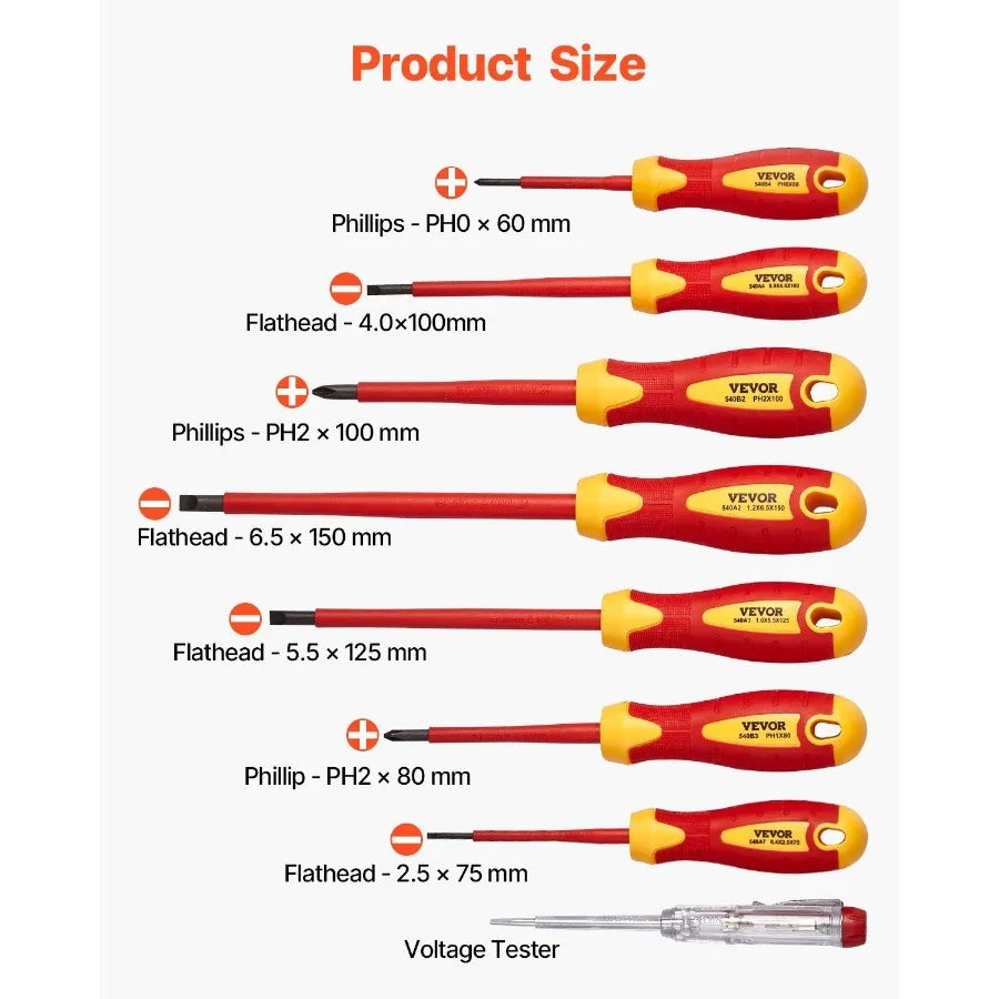 Insulated Screwdriver Set 12Piece 1000V