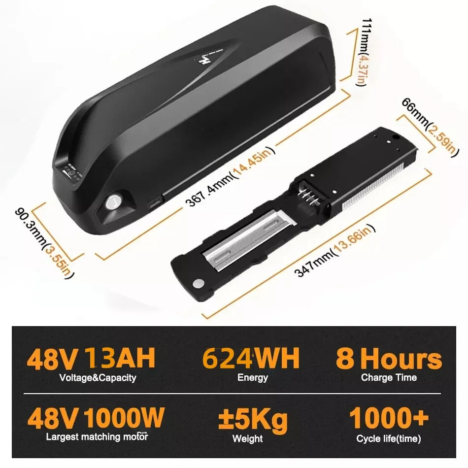 Ebike Battery 250W 350W 500W 750W 1000W