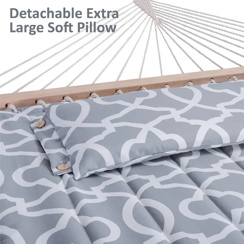 55 Inch Extra Large Double Hammock with Stand