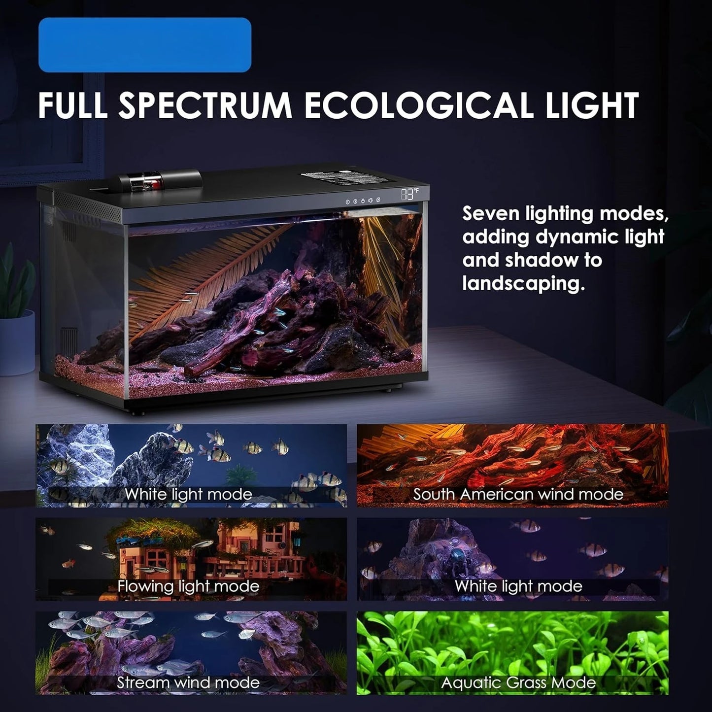 Smart Aquarium Fish Tank 5 Gallon