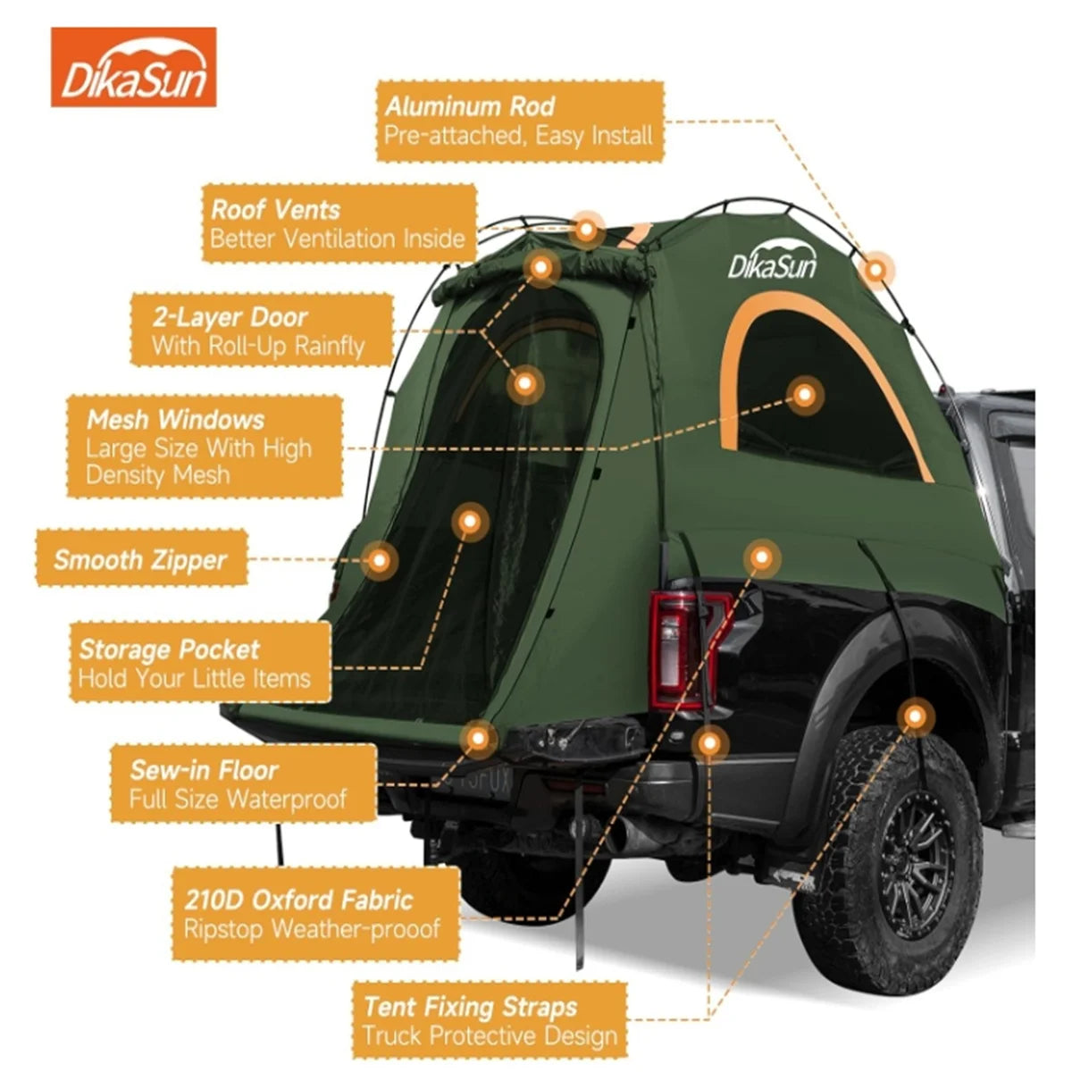 Pickup Truck Bed Tent