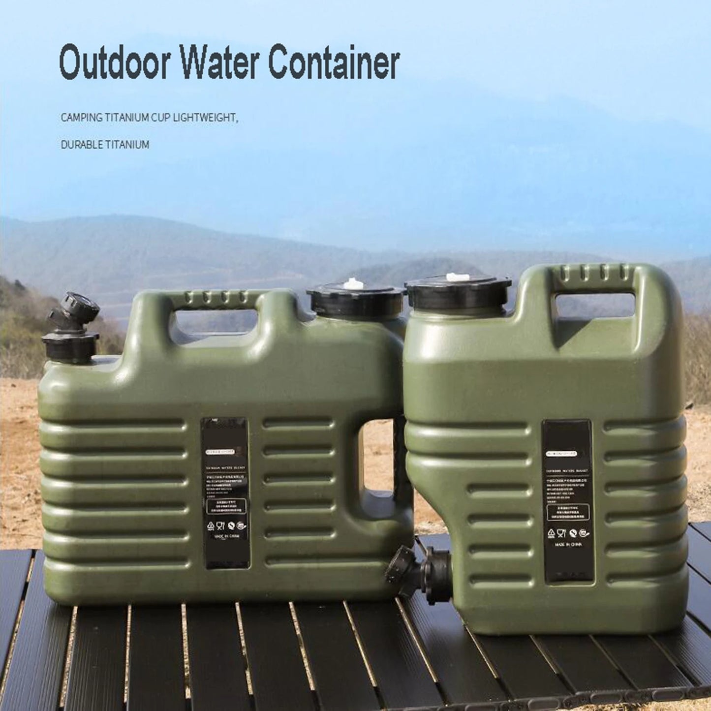 10L/12L/18L/25L Large Military Green Water Tank