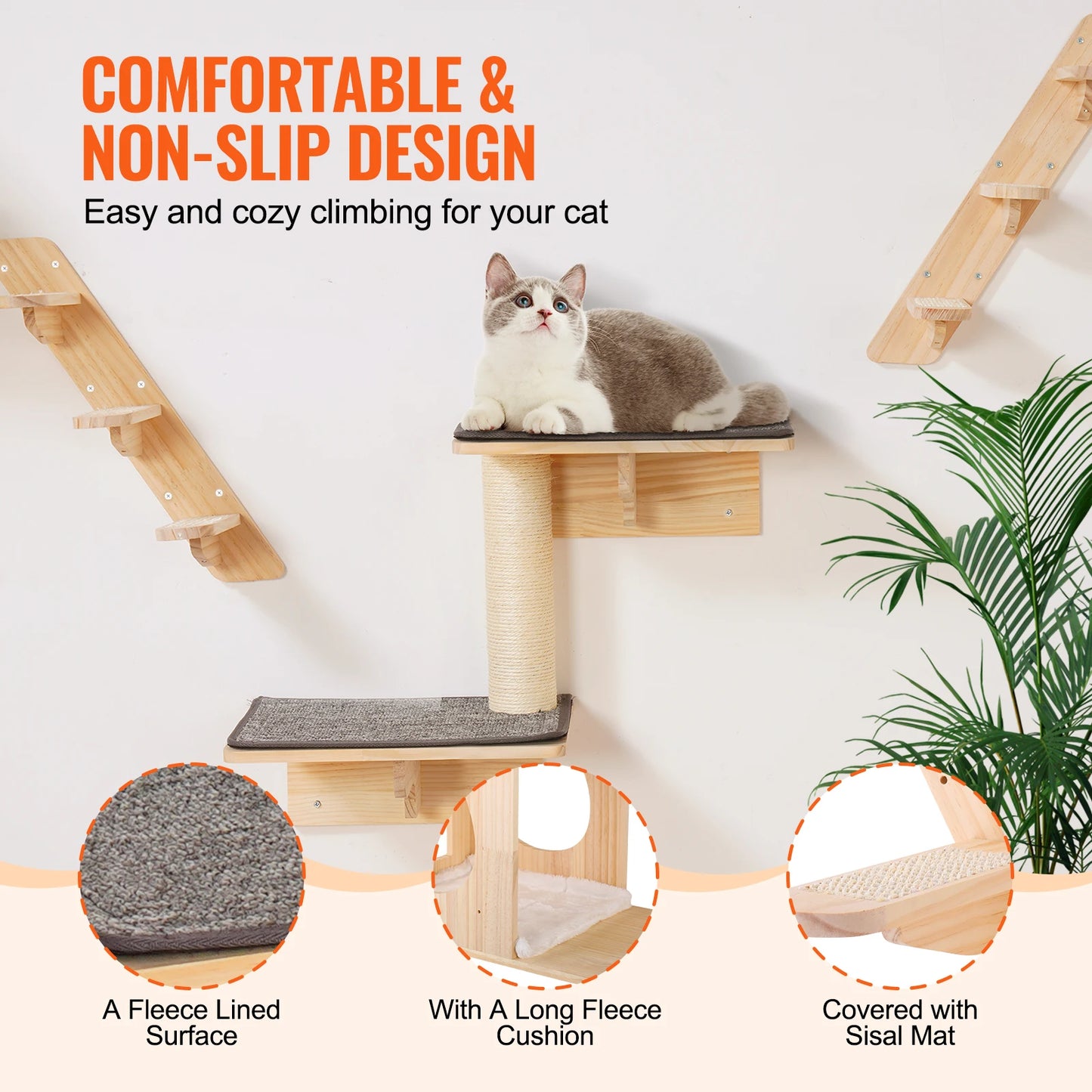 Wall Mounted Cat Shelves and Perches