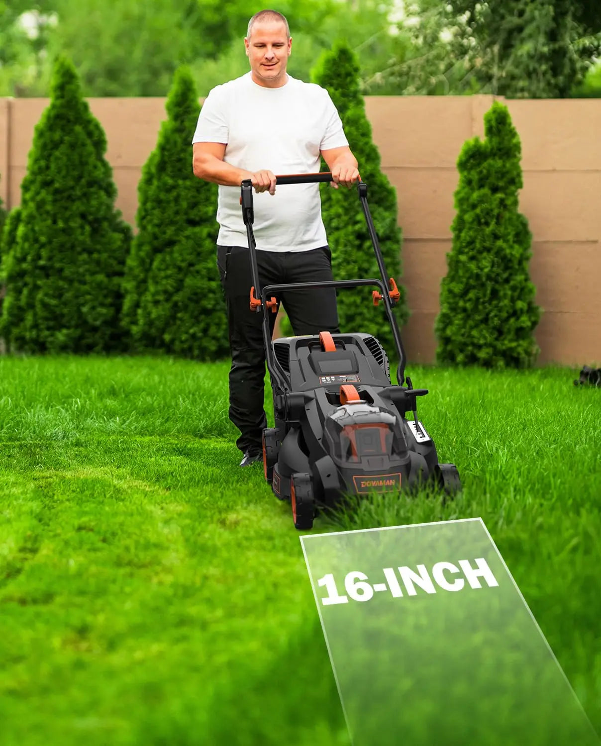 40V Brushless Lawn Mower, 16" Deck
