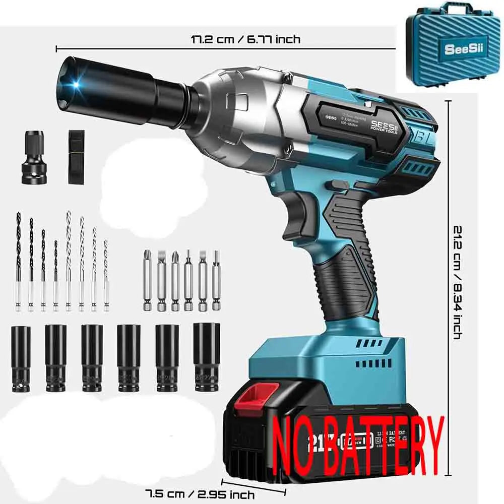 Cordless Impact Wrench 1/2"