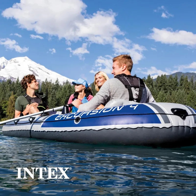 Inflatable Boat: Includes Oars and Pump