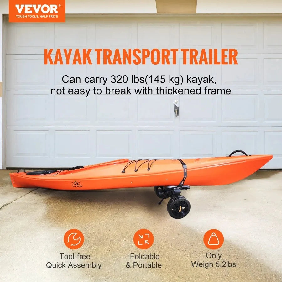 Kayak Cart 320lbs Load Capacity