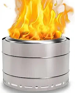 22 inch Smokeless Fire Pit with Carry Bag