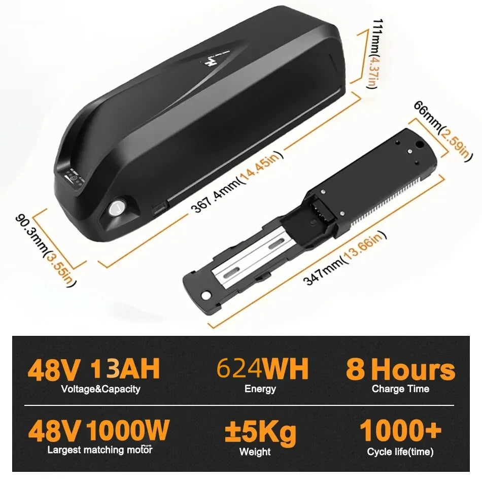 Ebike Battery 250W 350W 500W 750W 1000W