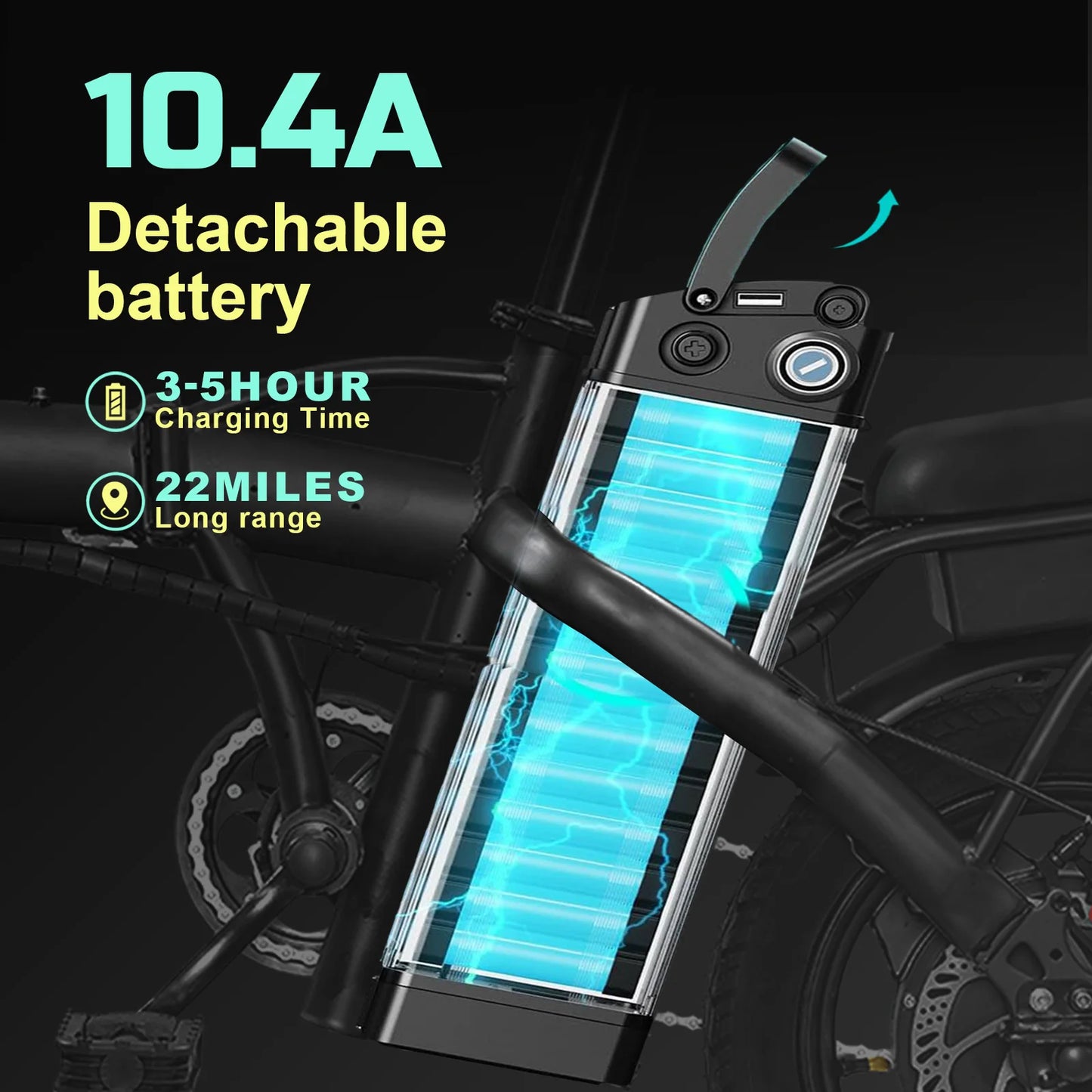 electric bicycle, foldable