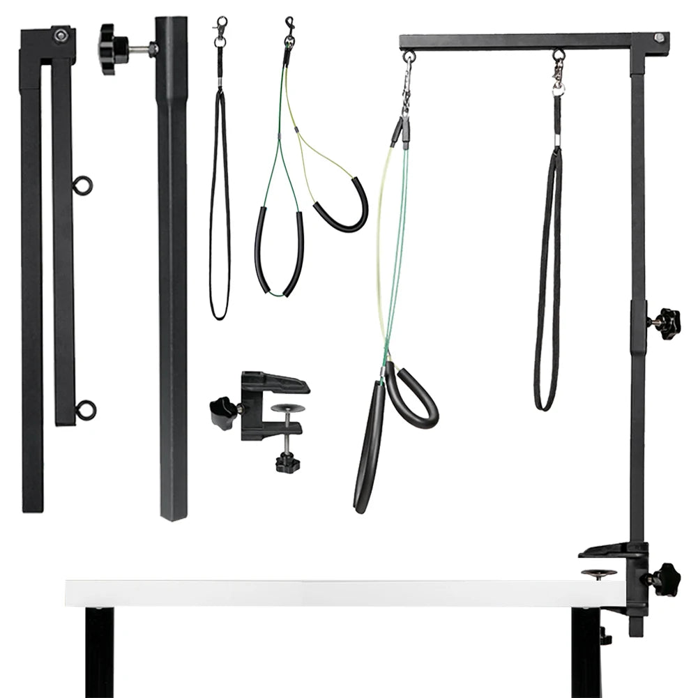 Pet Foldable Grooming Bracket with Restraint Rope