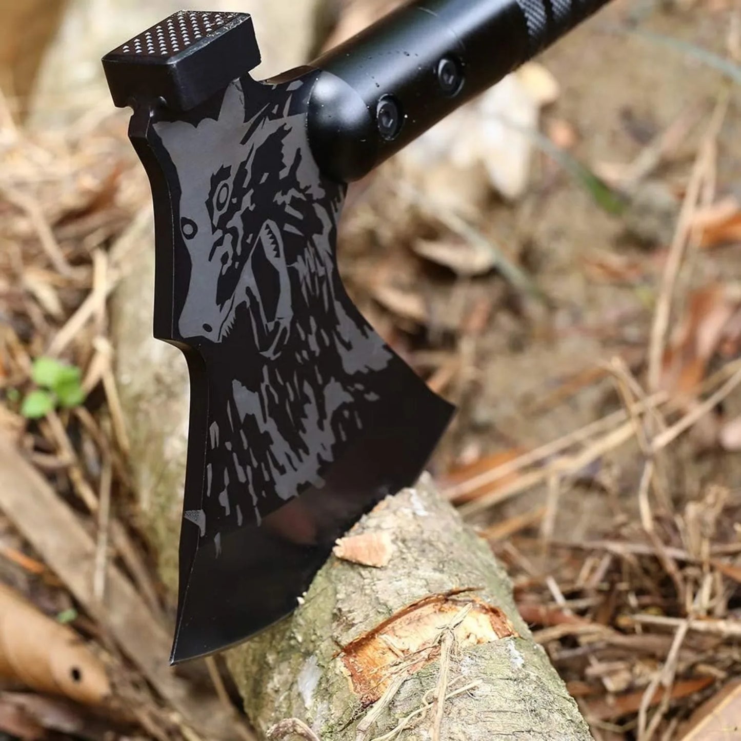 Tactical Folding Survival Axe w/Hammer & Nylon Sheath