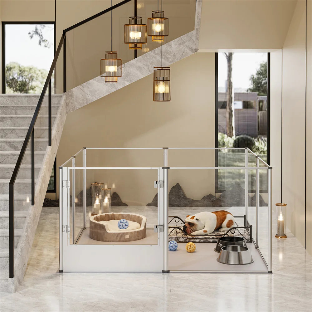 Dog Playpen Acrylic Enclosure