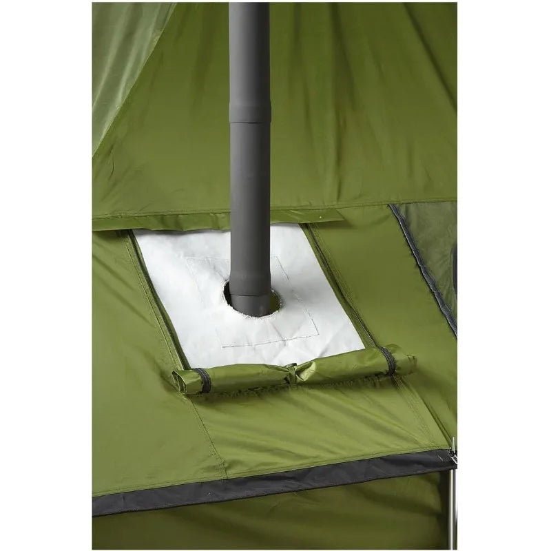 Wood Burning Stove, Portable with Chimney Pipe