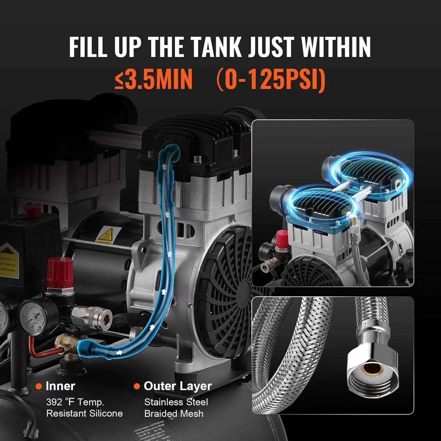 Air Compressor, 10 Gallon