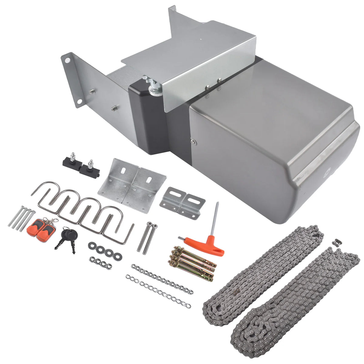 1800lbs Automatic Sliding Gate Opener Operator Kit Electric with 2 Remotes