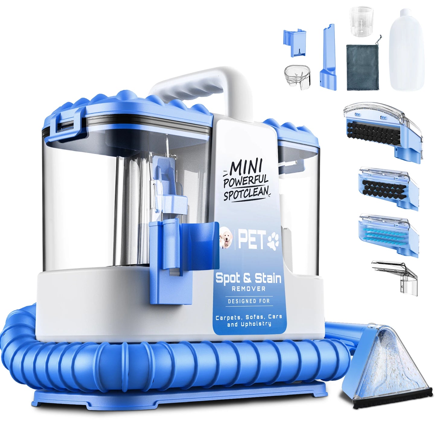 Carpet + Upholstery Cleaner w/ 5 Cleaning Tools
