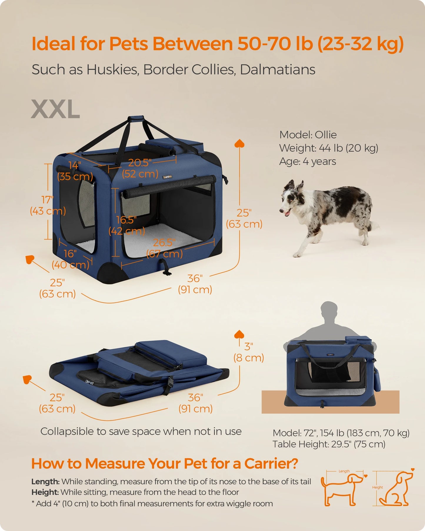 Collapsible Soft Dog Crate
