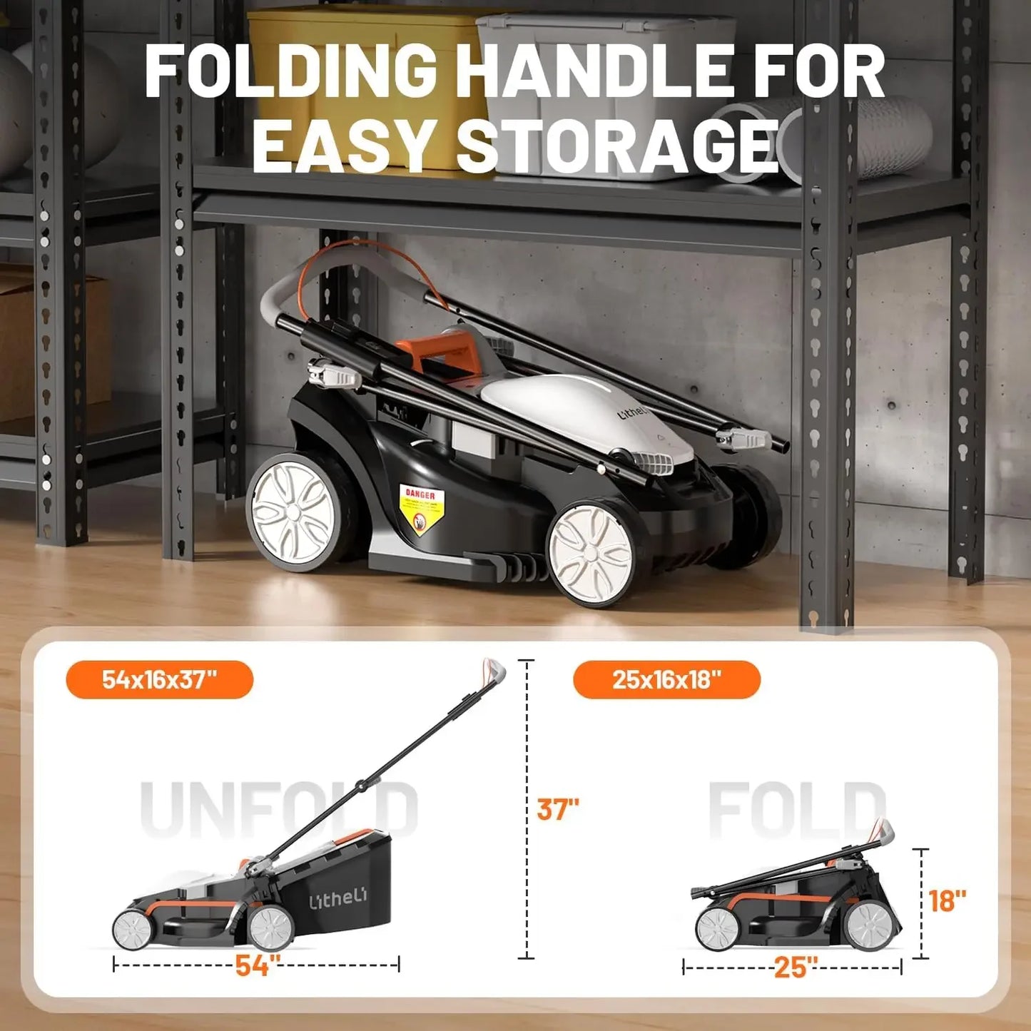 Cordless Lawn Mower 13 Inch 20V