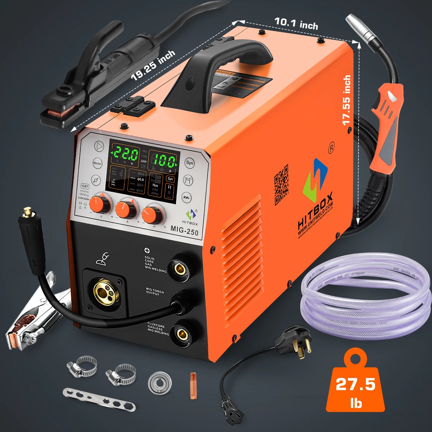 Semi-automatic 6 in 1 Gasless TIG MIG Mini Welder