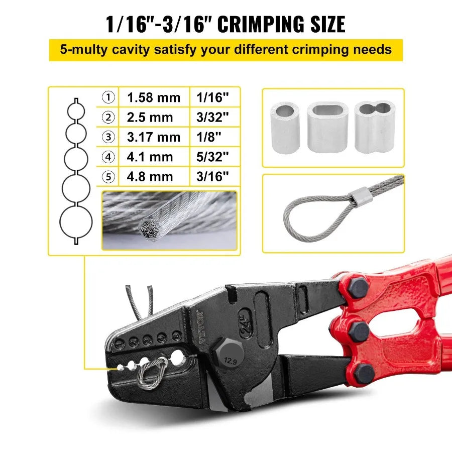 Hand Swager Crimper 24 Inch