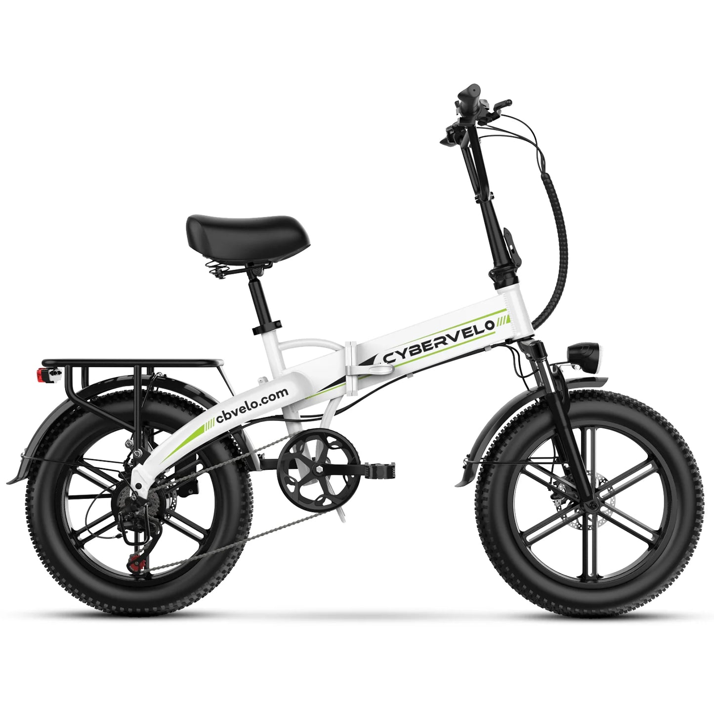 1000W 20" Fat Tire Folding Ebike, 48V 20AH Removable Battery