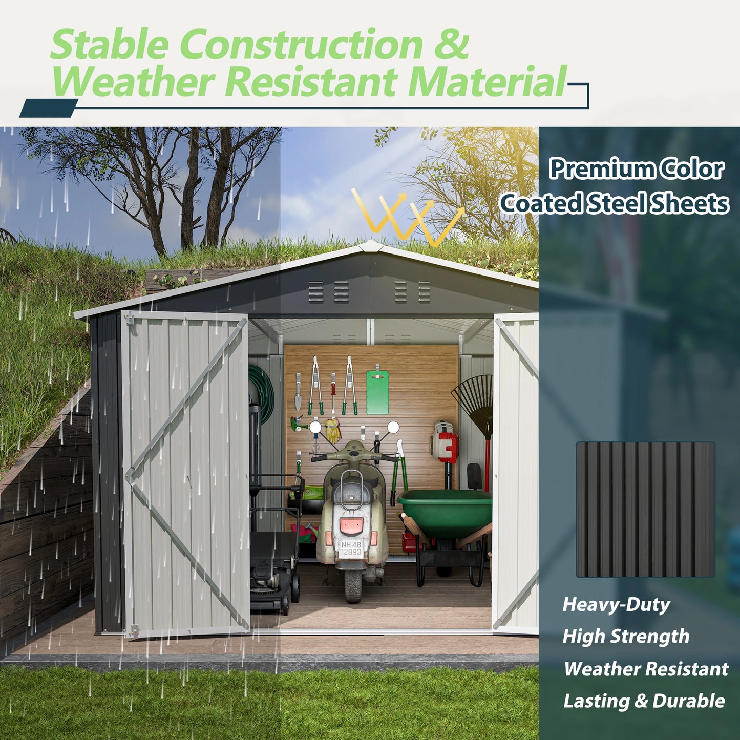 Outdoor Storage Shed 10x10 FT