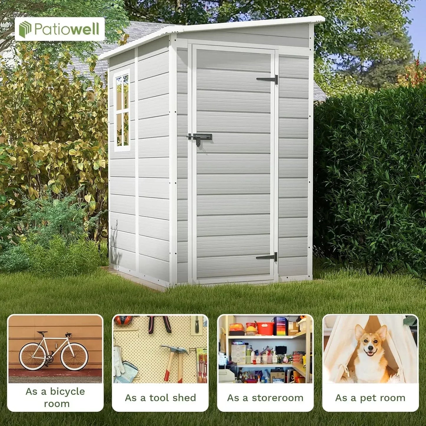 5x4 FT Outdoor Storage Shed